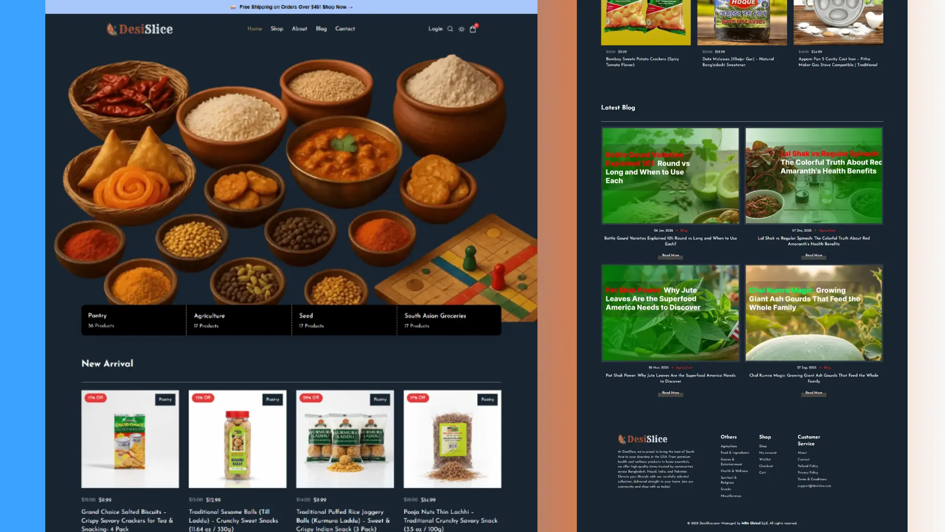 DesiSlice: WordPress WooCommerce Grocery Store