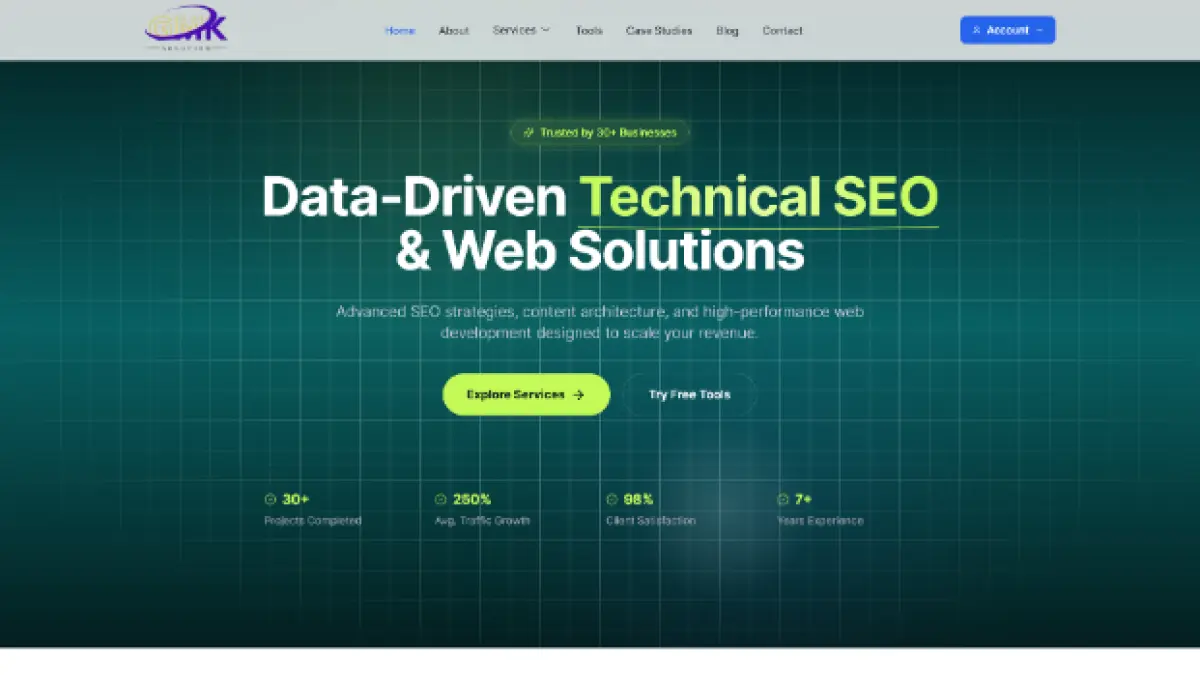 GMK Solution Website Rebuild